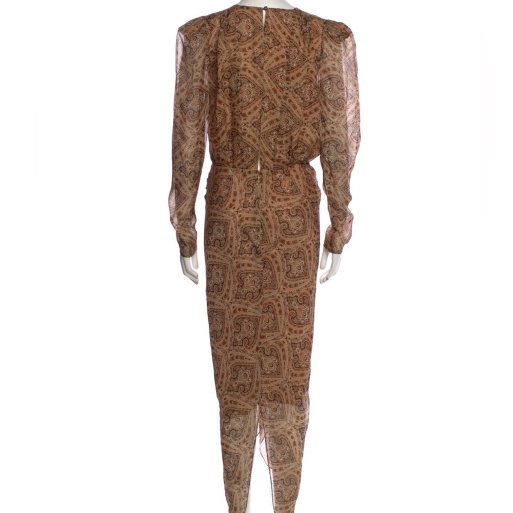 Ronny Kobo Astrid Silk Ruched Paisley Dress NWT - Picture 8 of 9